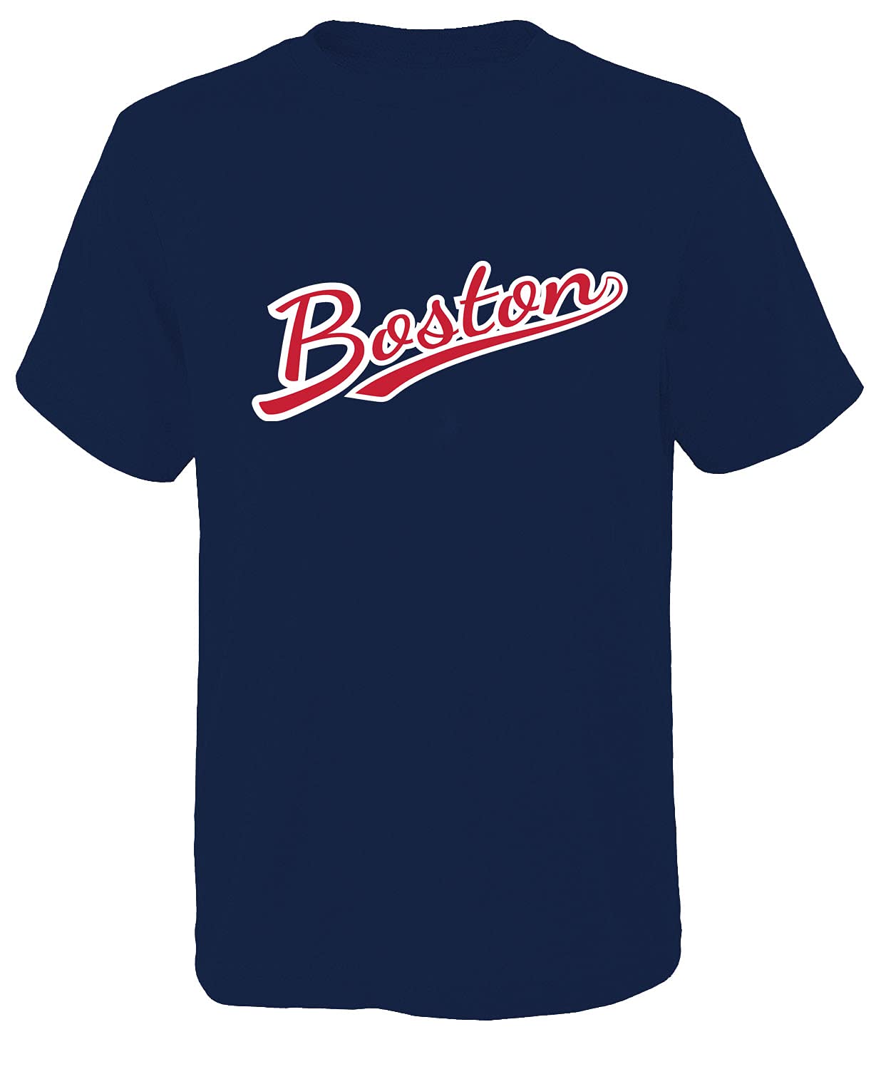 Mens Los Angeles Classic Baseball Crew Neck Tee T-Shirt (Men M Los Angeles Blue)