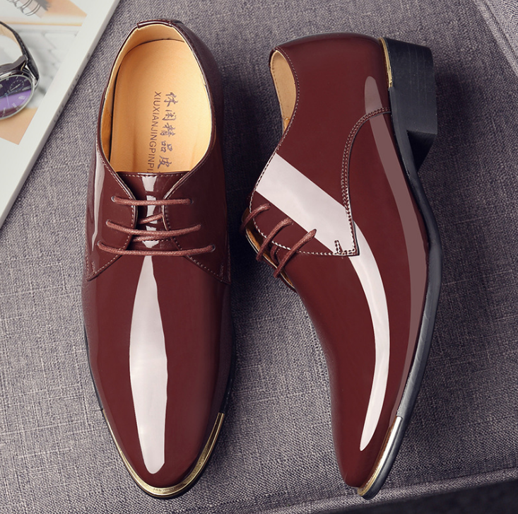 Men's Quality Patent Leather Shoes (Zapatos de Hombre)