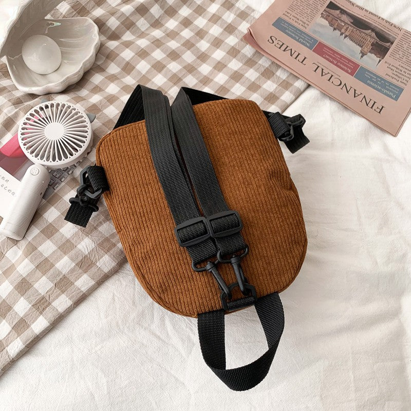 Chic Corduroy Mini Backpack